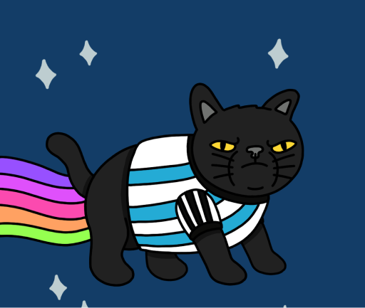 Rainbow cat